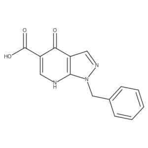 4-Hydroxy-1-(phenylmethyl)-1H-pyrazolo[3,4-b]pyridine-5-carboxylic acid Structure