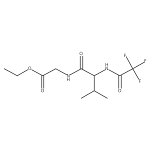 Ethyl 2-[[3-methyl-2-[(2,2,2-trifluoroacetyl)amino]butanoyl]amino]acetate结构式
