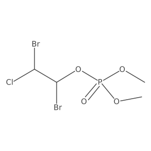 1,2-Dibromo-2-chloroethyl dimethyl phosphate结构式
