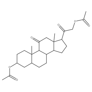Allopregnane-3beta,21-diol-11,20-dione 3,21-diacetate Structure