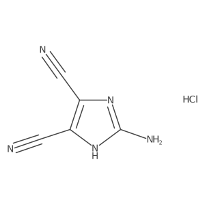 2-Amino-1H-imidazole-4,5-dicarbonitrile hydrochloride结构式