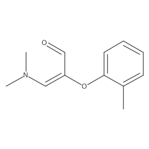 3-(Dimethylamino)-2-(2-methylphenoxy)-2-propenal结构式