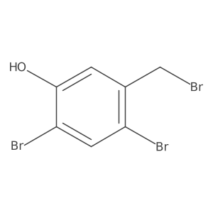 Phenol, 2,4-dibromo-5-(bromomethyl)- Structure