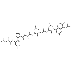 L-Leucyl-L-leucyl-L-prolyl-L-alanyl-L-leucylglycyl-L-leucyl-L-leucyl-L-leucine Structure