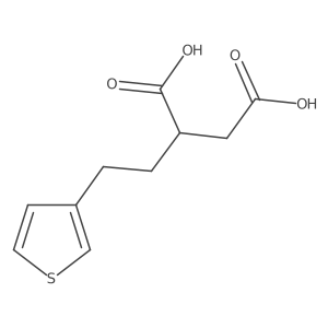 2-[2-(Thiophen-3-yl)ethyl]butanedioic acid Structure