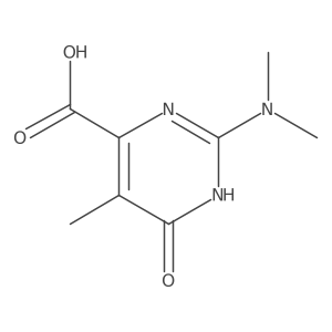 2-(Dimethylamino)-1,6-dihydro-5-methyl-6-oxo-4-pyrimidinecarboxylic acid Structure