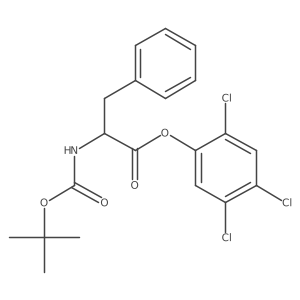 N-t-butoxycarbonyl-L-phenylalanine 2,4,5-trichlorophenyl ester Structure