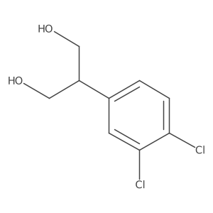2-(3,4-Dichlorophenyl)propane-1,3-diol结构式