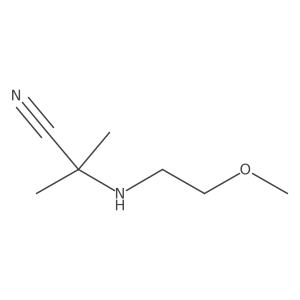 2-((2-Methoxyethyl)amino)-2-methylpropanenitrile结构式