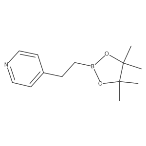4-(2-(4,4,5,5-Tetramethyl-1,3,2-dioxaborolan-2-yl)ethyl)pyridine结构式