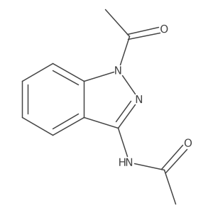 N-(1-acetyl-1H-indazol-3-yl)acetamide Structure