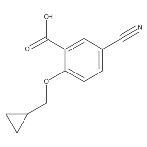 5-cyano-2-(cyclopropylmethoxy)benzoic acid结构式