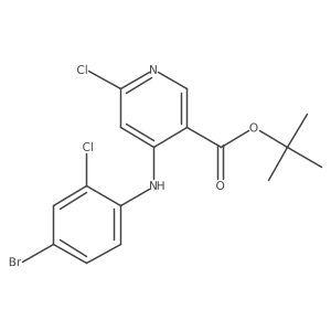 4-(4-Bromo-2-chlorophenylamino)-6-chloronicotinic acid tert-butyl ester结构式