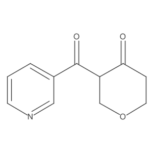3-(Pyridine-3-carbonyl)oxan-4-one Structure