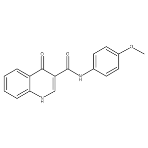 4-hydroxy-N-(4-methoxyphenyl)-3-Quinolinecarboxamide结构式