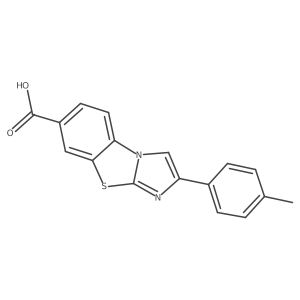 2-(4-Methylphenyl)imidazo[2,1-b]benzothiazole-7-carboxylic acid Structure