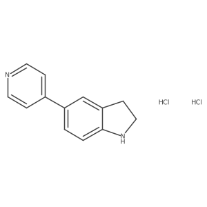 5-(Pyridin-4-yl)indoline dihydrochloride结构式