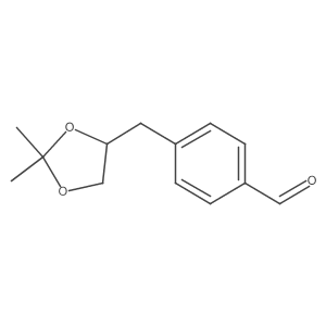 4-(2,2-Dimethyl-[1,3]dioxolan-4-ylmethyl)-benzaldehyde结构式