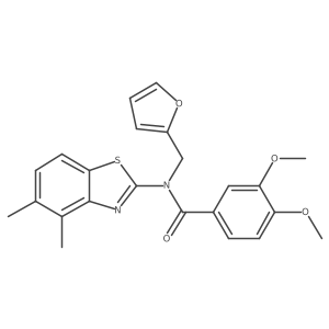 N-(4,5-dimethylbenzo[d]thiazol-2-yl)-N-(furan-2-ylmethyl)-3,4-dimethoxybenzamide Structure