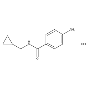 4-Amino-n-(cyclopropylmethyl)benzamide hydrochloride结构式