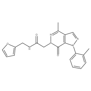N-(furan-2-ylmethyl)-2-(4-methyl-7-oxo-1-(o-tolyl)-1H-pyrazolo[3,4-d]pyridazin-6(7H)-yl)acetamide Structure