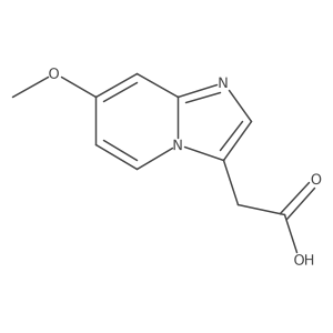 (7-Methoxyimidazo[1,2-A]pyridin-3-YL)acetic acid Structure