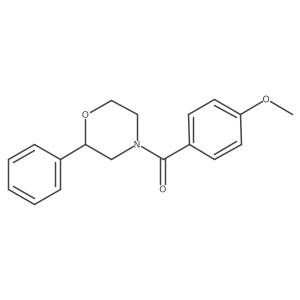 (4-Methoxyphenyl)(2-phenylmorpholino)methanone结构式