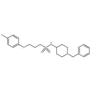 N-(1-benzylpiperidin-4-yl)-3-(4-fluorophenoxy)propane-1-sulfonamide Structure