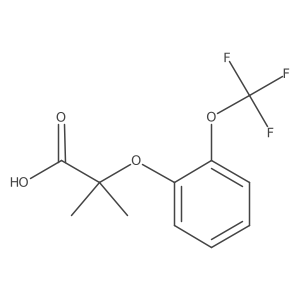 Propanoic acid, 2-methyl-2-[2-(trifluoromethoxy)phenoxy]-结构式