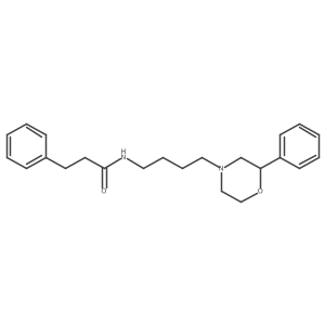 3-phenyl-N-(4-(2-phenylmorpholino)butyl)propanamide Structure