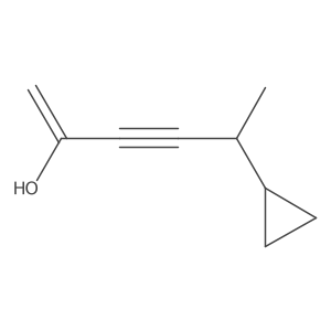 1-Hexen-3-YN-2-OL, 5-cyclopropyl- Structure