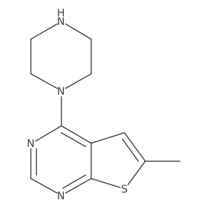 1-{6-Methylthieno[2,3-d]pyrimidin-4-yl}piperazine Structure