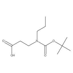 3-{[(Tert-butoxy)carbonyl](propyl)amino}propanoic acid结构式