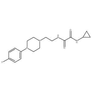 N1-cyclopropyl-N2-(2-(4-(4-fluorophenyl)piperazin-1-yl)ethyl)oxalamide Structure
