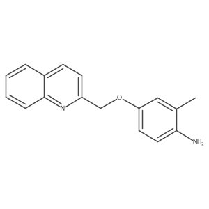 2-Methyl-4-(2-quinolinylmethoxy)benzenamine结构式
