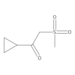 1-Cyclopropyl-2-methanesulfonylethan-1-one结构式