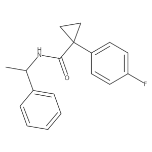 1-(4-fluorophenyl)-N-(1-phenylethyl)cyclopropanecarboxamide Structure