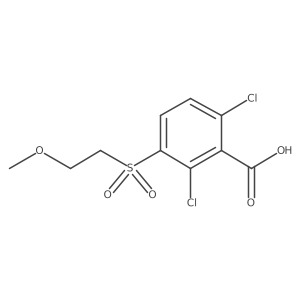2,6-Dichloro-3-(2-methoxyethanesulfonyl)benzoic acid结构式