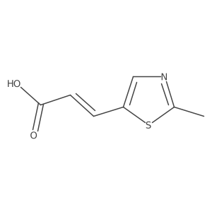 3-(2-Methyl-1,3-thiazol-5-yl)prop-2-enoic acid结构式