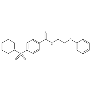 N-(2-phenoxyethyl)-4-(piperidine-1-sulfonyl)benzamide Structure