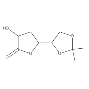 (3S,5S)-5-[(4R)-2,2-dimethyl-1,3-dioxolan-4-yl]-3-hydroxyoxolan-2-one Structure