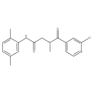 2-[1-(2-chloropyridin-4-yl)-N-methylformamido]-N-(2,5-dimethylphenyl)acetamide结构式