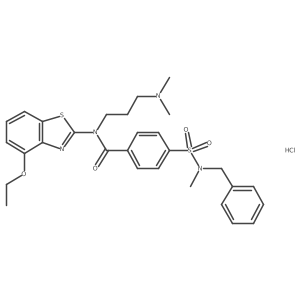 4-[Benzyl(methyl)sulfamoyl]-N-[3-(dimethylamino)propyl]-N-(4-ethoxy-1,3-benzothiazol-2-YL)benzamide hydrochloride Structure