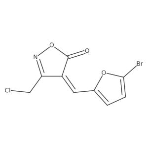 4-[(5-Bromofuran-2-YL)methylidene]-3-(chloromethyl)-1,2-oxazol-5-one结构式