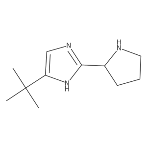 4-(tert-Butyl)-2-(pyrrolidin-2-yl)-1H-imidazole结构式