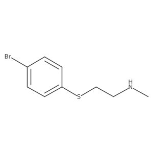 {2-[(4-Bromophenyl)sulfanyl]ethyl}(methyl)amine Structure
