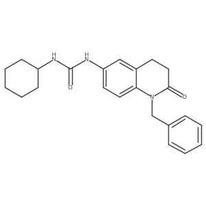 1-(1-Benzyl-2-oxo-1,2,3,4-tetrahydroquinolin-6-yl)-3-cyclohexylurea Structure