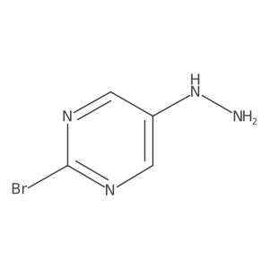 2-Bromo-5-hydrazinylpyrimidine Structure