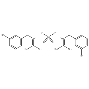 3-Bromobenzylguanidinium hemisulphate结构式