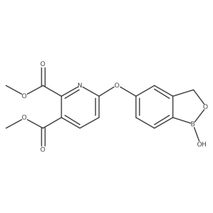 6-[(1,3-Dihydro-1-hydroxy-2,1-benzoxaborol-5-yl)oxy]-2,3-pyridinedicarboxylic acid 2,3-dimethyl ester结构式